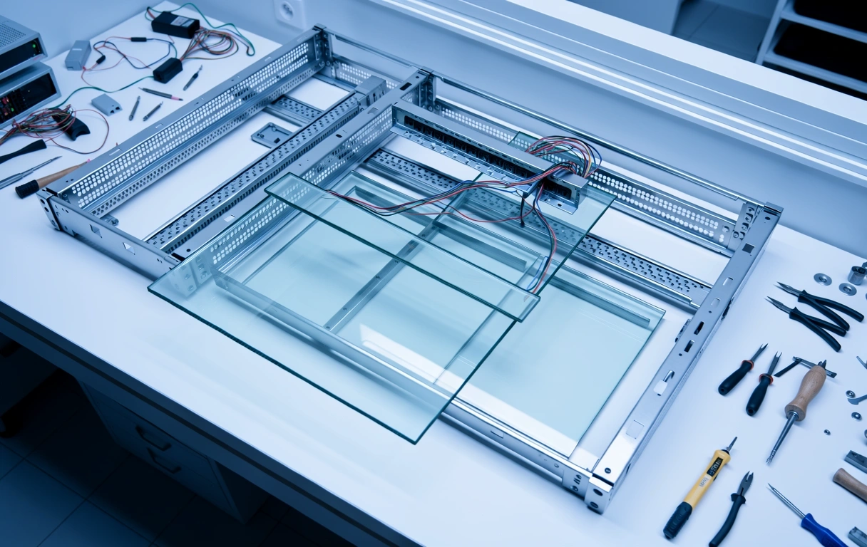 Technical instrumentation representing digital tracking